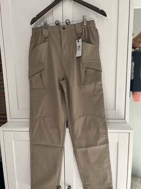 Flexcamo Tactical Series Khaki Waterproof Multi-Pocket Cargo Pants